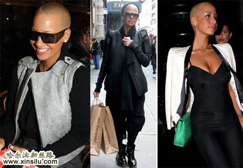 光頭型女Amber Rose
